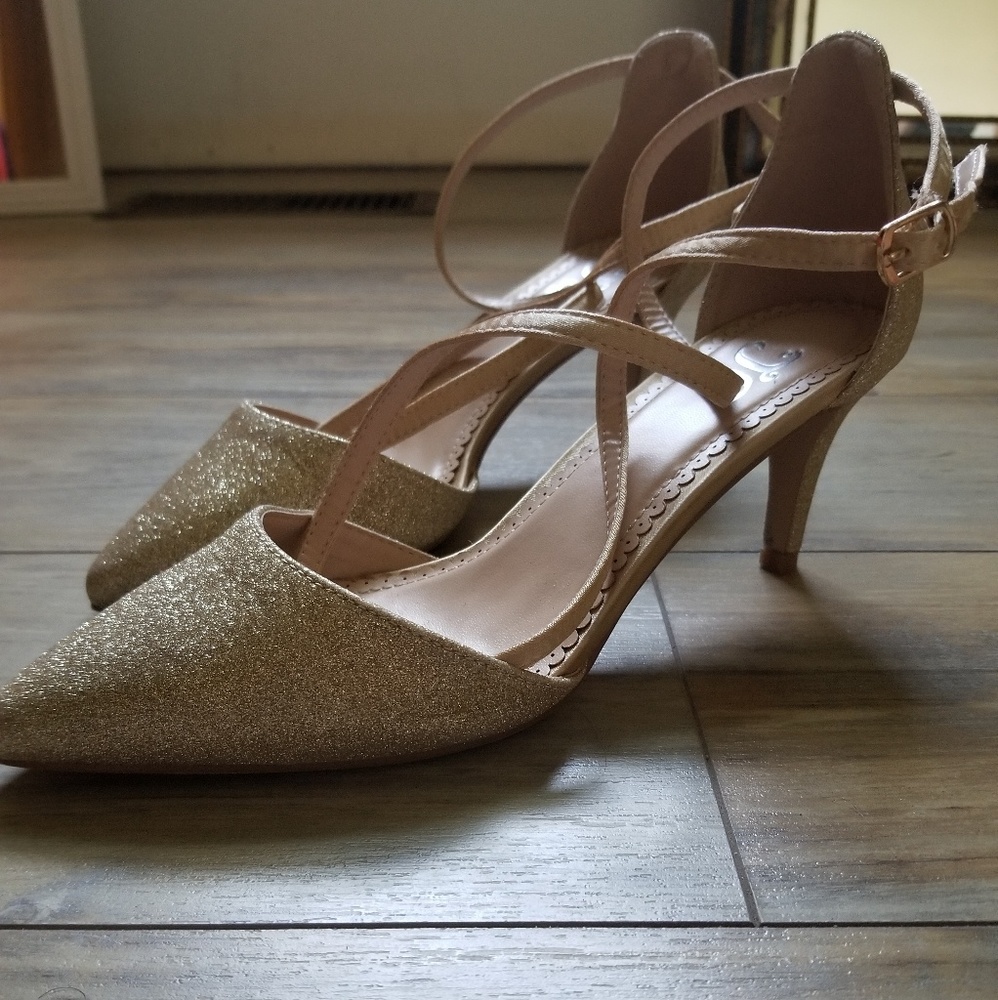 Rose gold heels